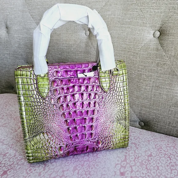 NWT Brahmin Limeade Ombre Melbourne Small Caroline - Picture 7 of 16